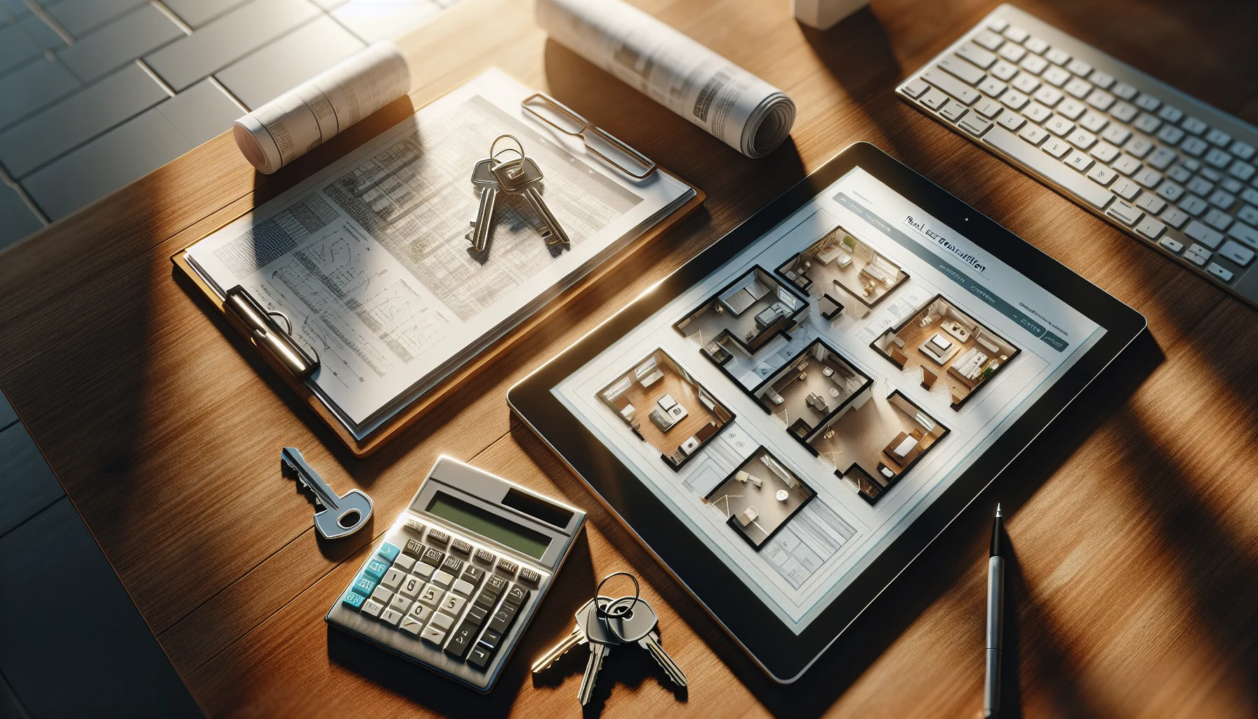 Immobilienmakler Beratung in Rastatt mit Unterlagen und Hausschlüsseln