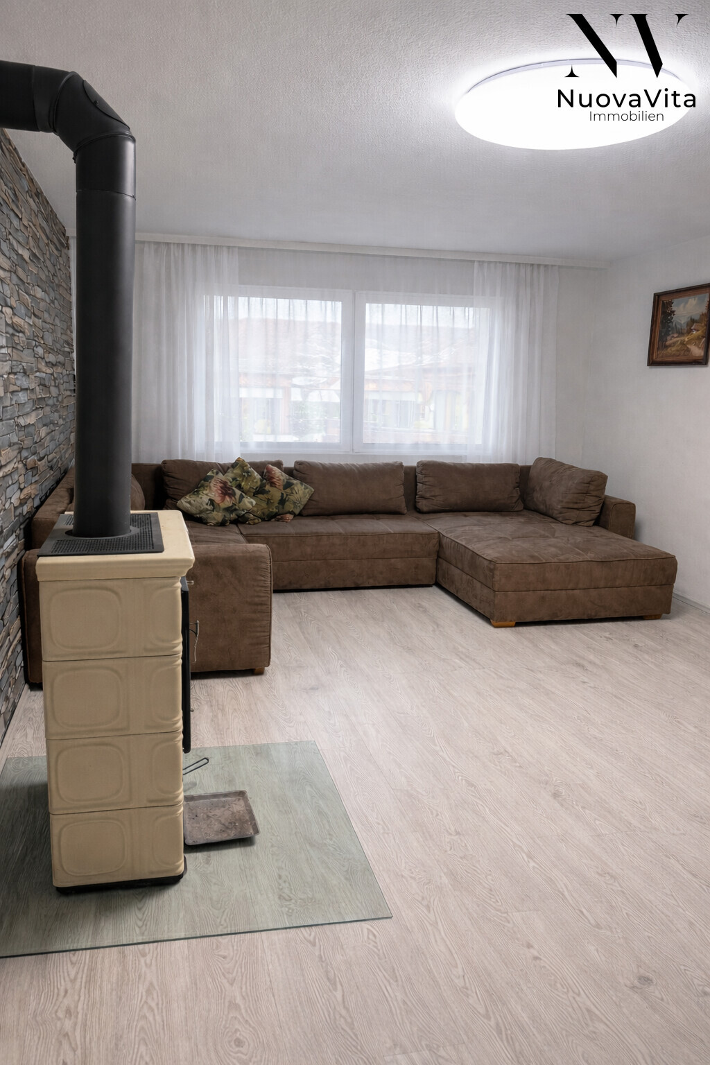 Wohnzimmer - Ruhig gelegenes Haus Pfinztal