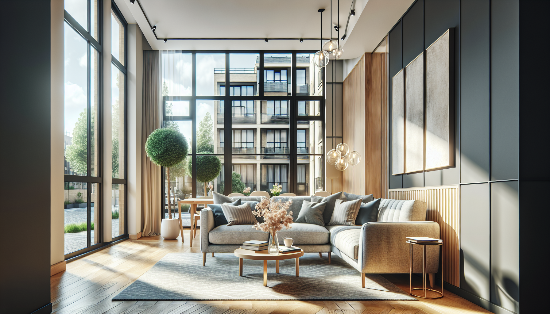 Moderne Mietwohnung mit hellen Räumen