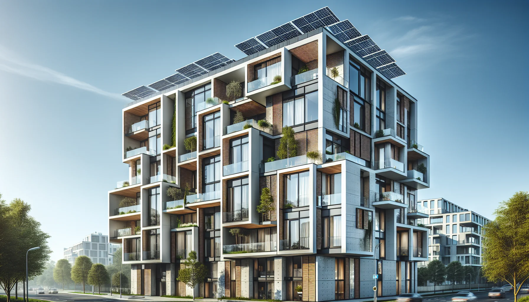 Energieeffizientes Wohngebäude mit Solarpanels und modernen Fenstern als Symbol für Energieausweis Pflicht 2026