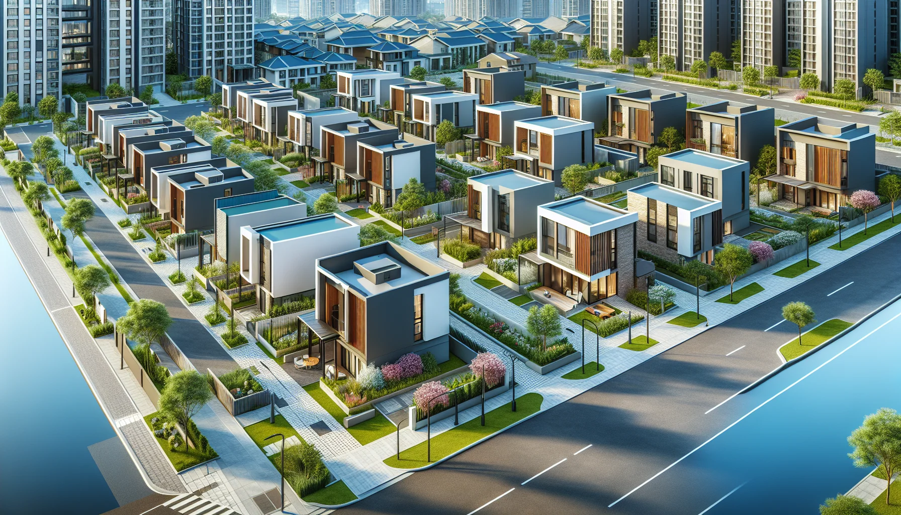 Erfolgreich entwickelte Grundstücke mit neuen Wohnhäusern in Karlsruhe