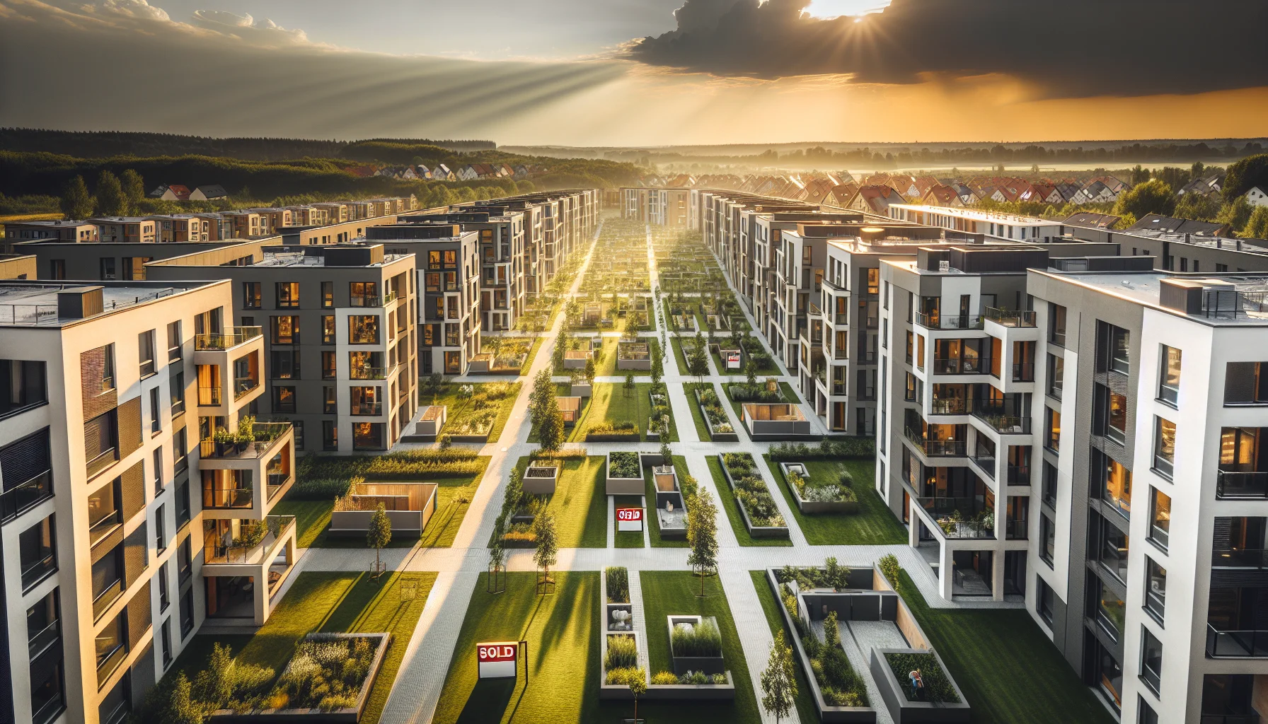 Erfolgreich entwickeltes Wohngebiet in Rastatt mit modernen Immobilien und zufriedenen Bewohnern