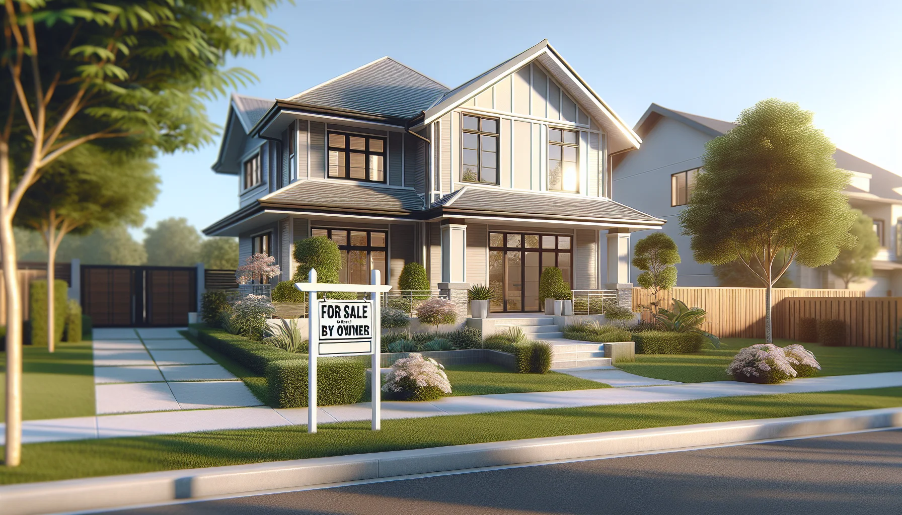 Haus verkaufen ohne Makler - Eigenverkauf mit Verkaufsschild