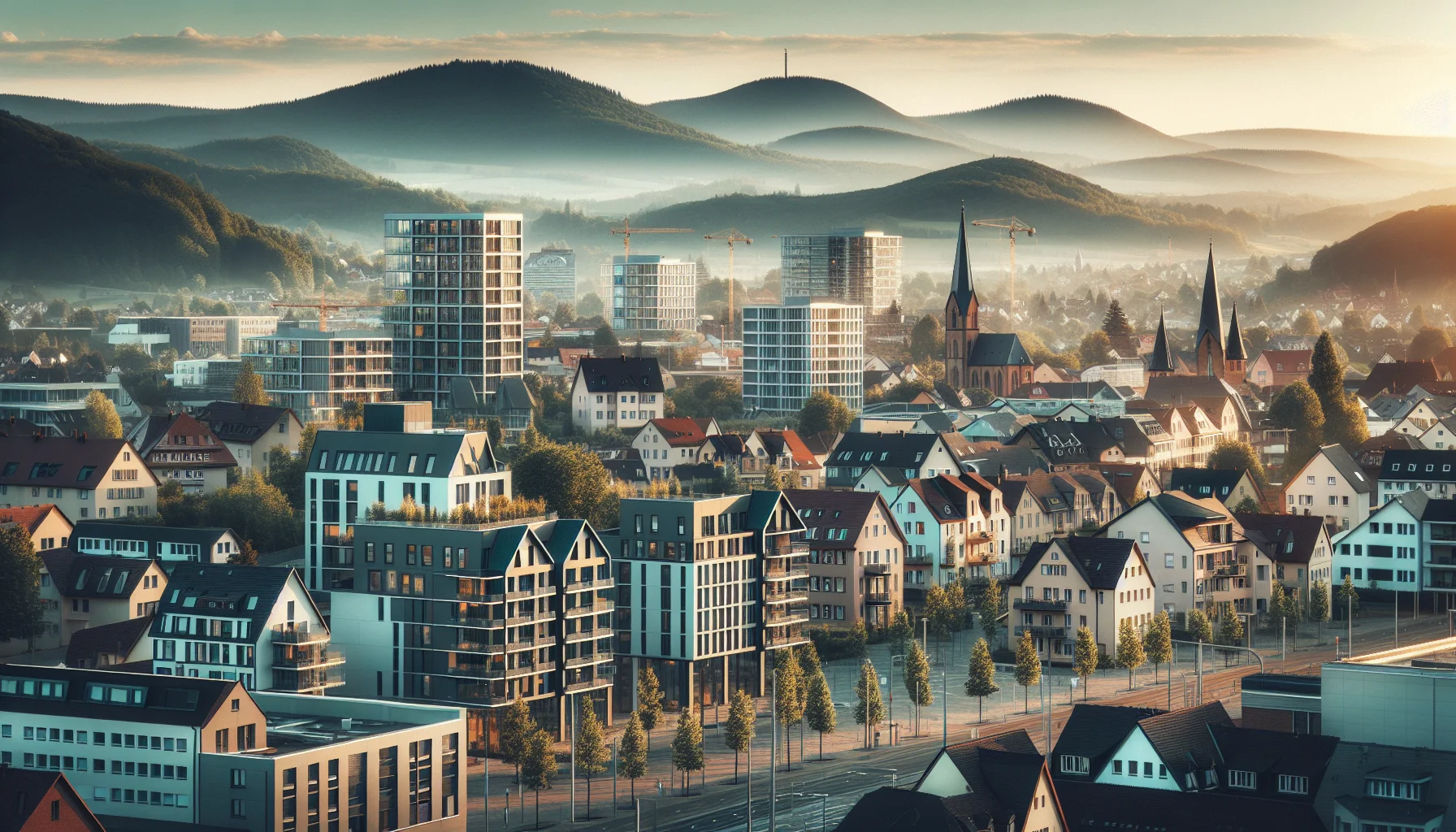 Immobilienmakler Pforzheim - Wohnhäuser und Stadtansicht