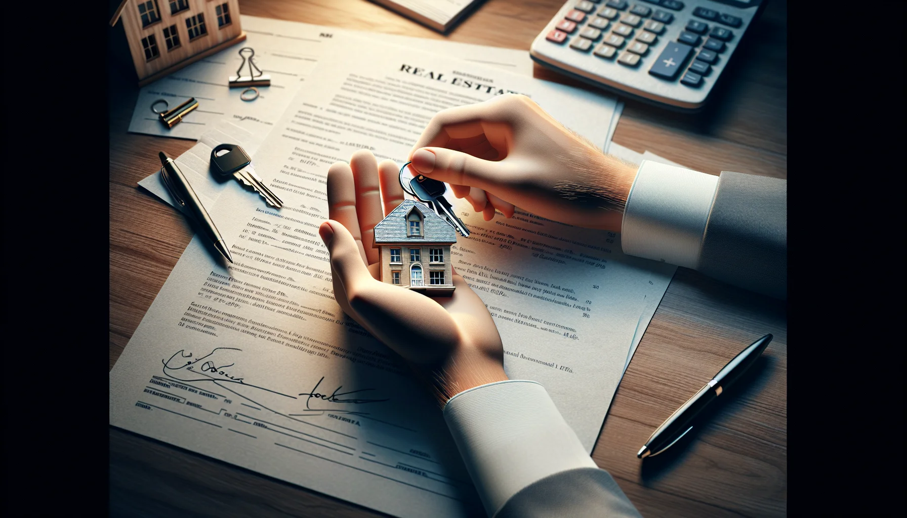 Immobilienverkauf Tipps - Hausschlüssel und Verkaufsvertrag