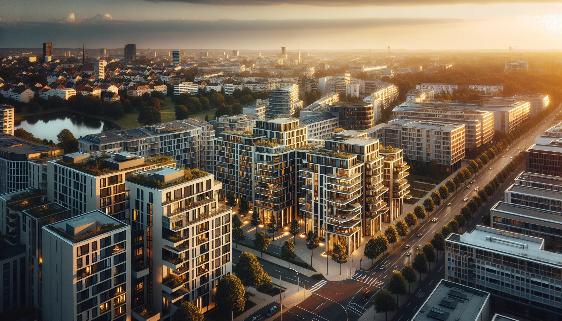 Luftaufnahme von Karlsruhe mit Wohngebäuden und Stadtteilen für Mietpreisspiegel 2026