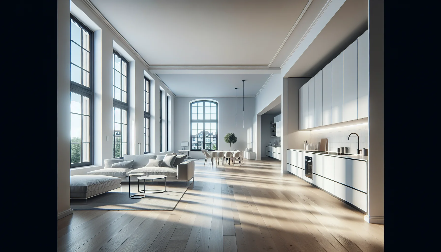 Modern eingerichtete Wohnung in Ettlingen verkaufsbereit präsentiert