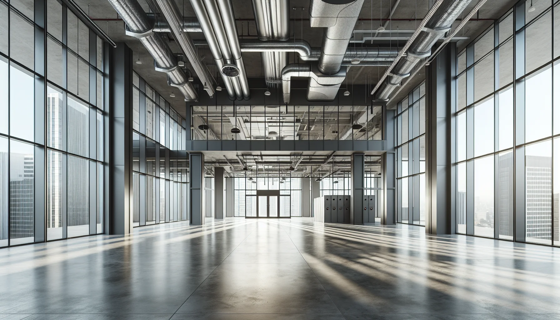 Moderne Büroräume zur Miete in Rastatt mit offener Raumaufteilung und großen Fenstern