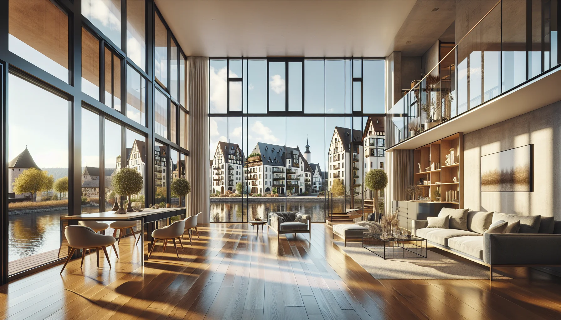 Moderne Eigentumswohnung in Rastatt mit Blick auf die historische Altstadt