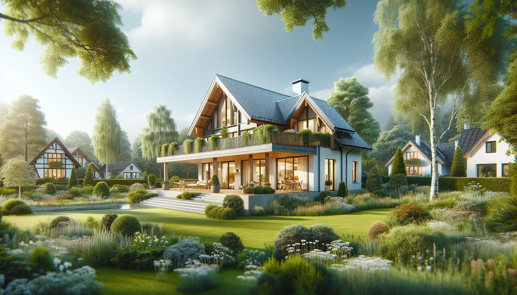 Modernes Einfamilienhaus mit gepflegtem Garten in ruhiger Wohngegend in Ettlingen