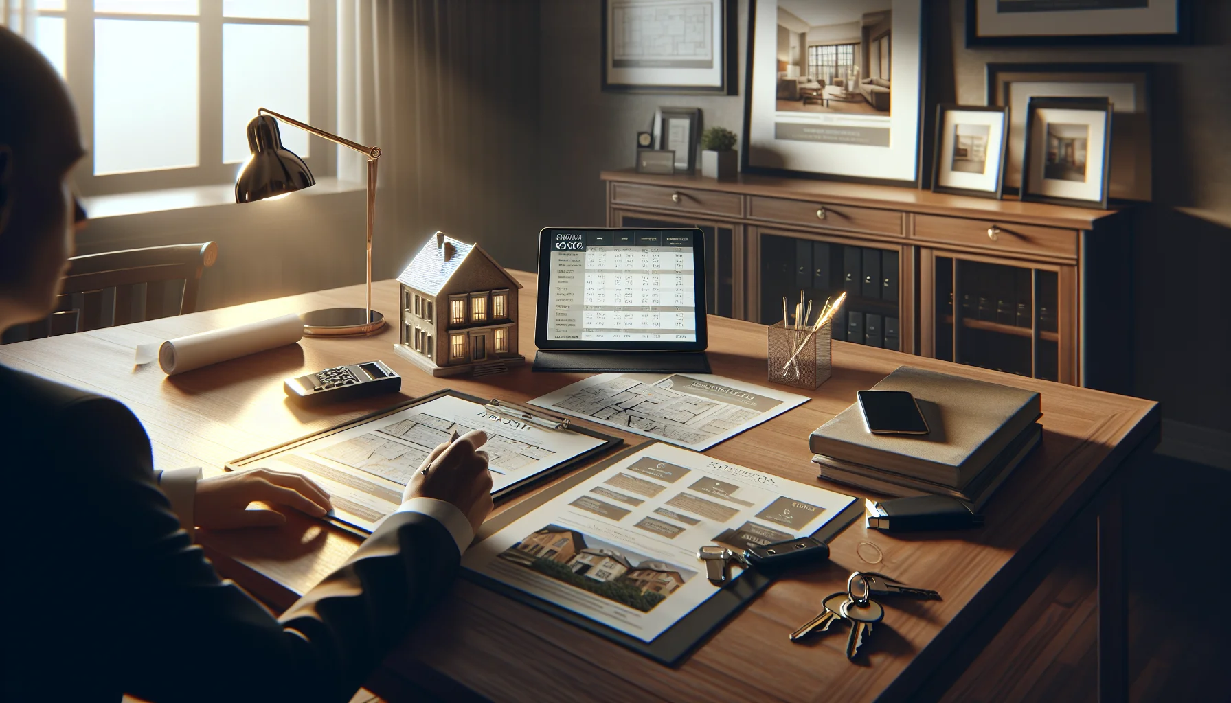 Professionelle Immobilienberatung - Grundrisse, Dokumente und Schlüssel für Immobilienkauf und -verkauf in Bruchsal