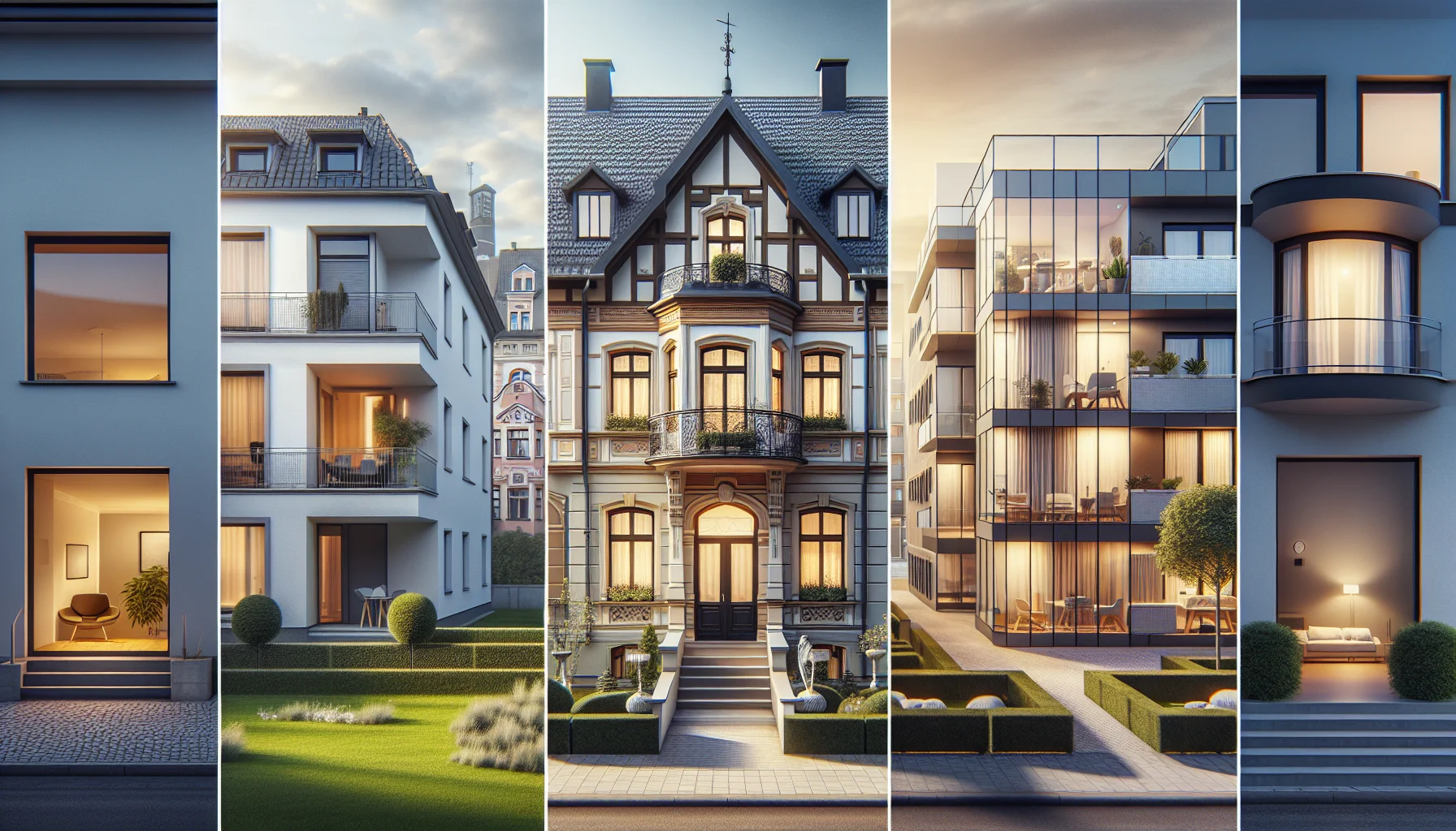 Verschiedene Immobilientypen in Ettlingen im Vergleich