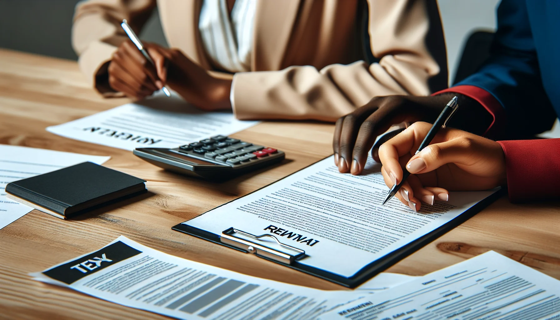 Mietverträge und Steuerdokumente für die Wohnungsvermietung