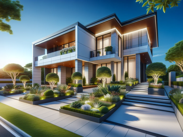 Moderne Immobilie mit gepflegtem Garten - Immobilie verkaufen Tipps