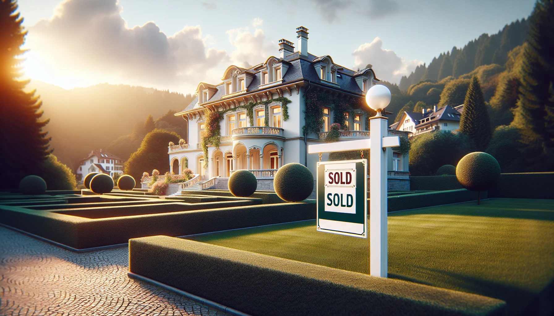 Verkaufte Luxusvilla in Baden-Baden mit gepflegtem Garten