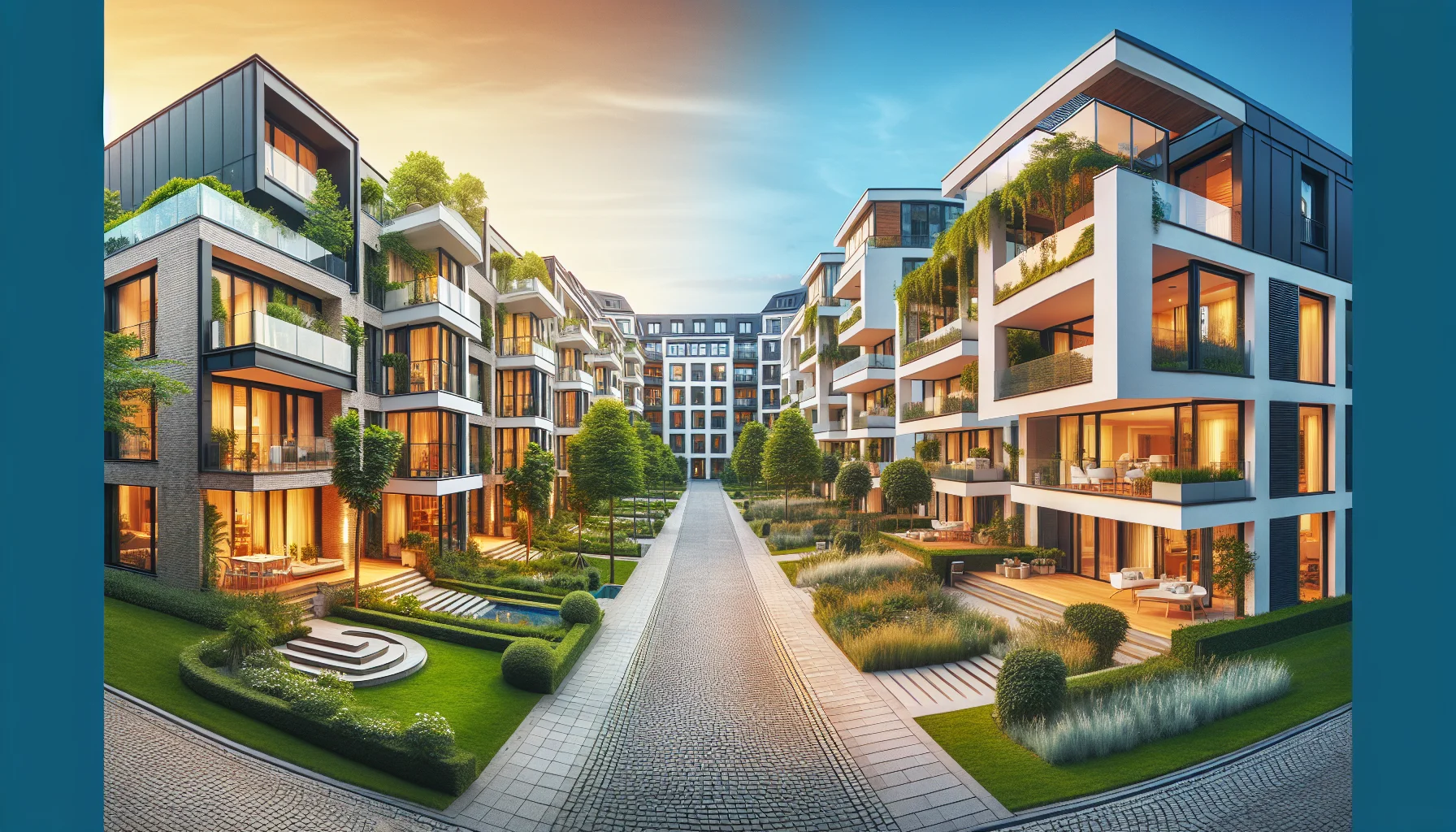 Verschiedene Wohnformen in Karlsruhe von modern bis traditionell