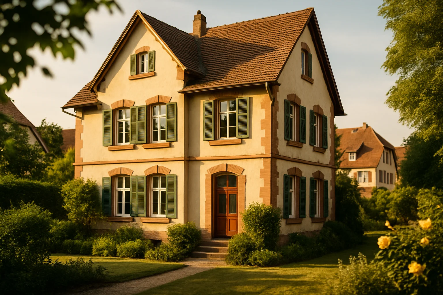 Immobiliengutachten Ettlingen – gepflegtes Wohnhaus in Ettlingen als Beispiel für eine Verkehrswertermittlung