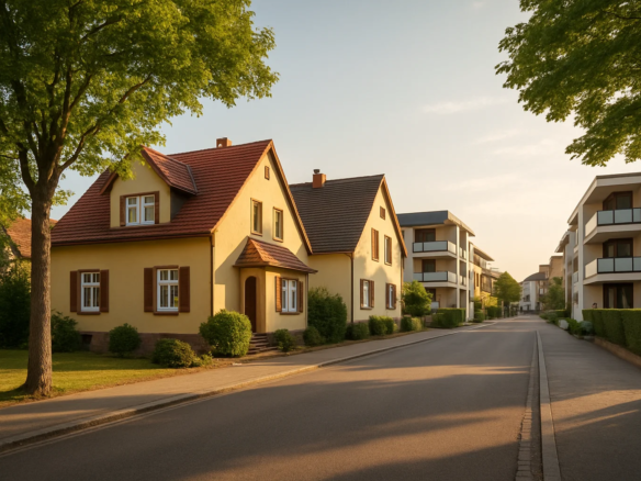 Wertermittlung Bruchsal – Wohngebiet mit Einfamilienhäusern und Mehrfamilienhäusern in Bruchsal