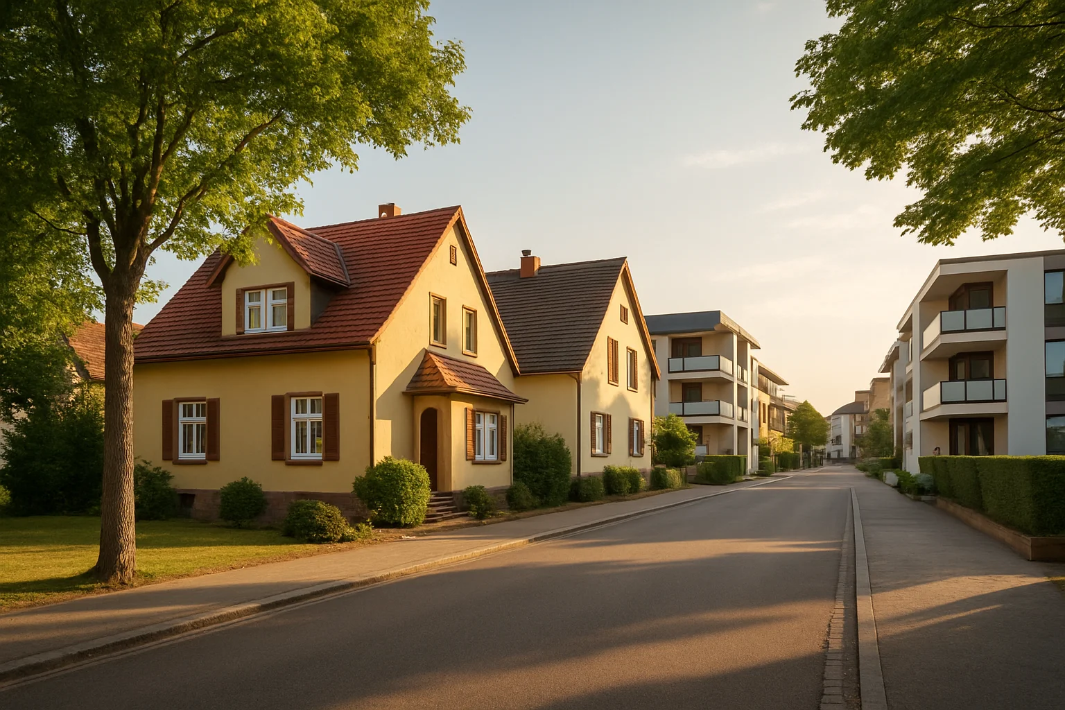 Wertermittlung Bruchsal – Wohngebiet mit Einfamilienhäusern und Mehrfamilienhäusern in Bruchsal