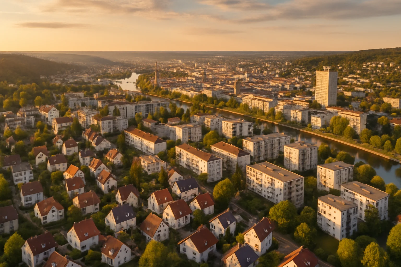 Pforzheim Stadtpanorama – Immobilienmarkt Pforzheim Übersicht