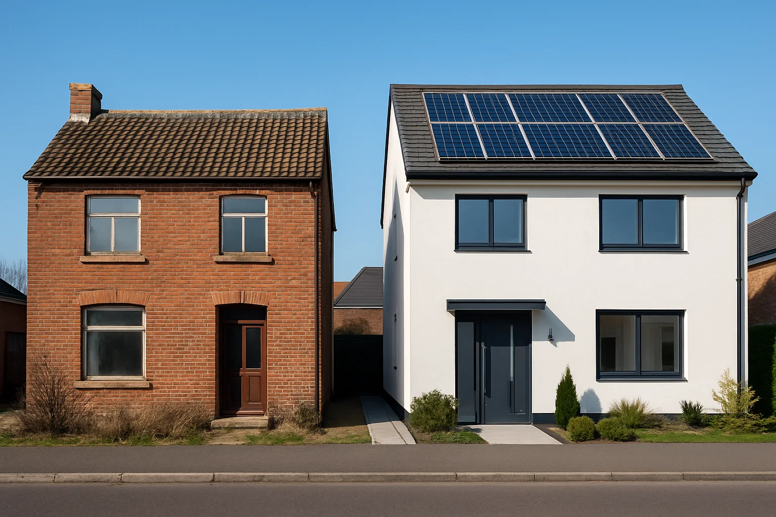 Vorher-Nachher Vergleich – Saniertes Haus mit besserer Energieeffizienz und Energieausweis