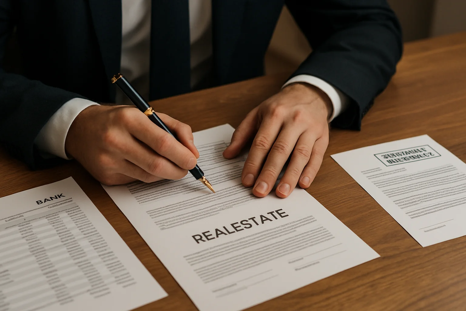 Unterzeichnung der Löschungsbewilligung für die Grundschuld beim Immobilienverkauf
